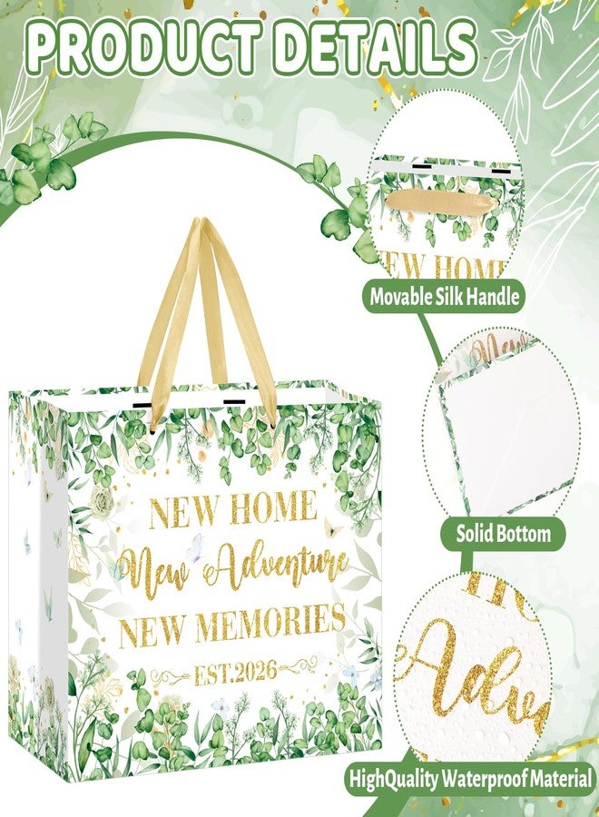 Wayyogh Housewarming Gifts Bag with Tissue Paper Large Sage Green New Home Wrapping Bag Greeting Card for Friends 2026 New House Adventure Warming Gifts Wrap Bags Home Sweet Present Decorations for Women Men - Image 4