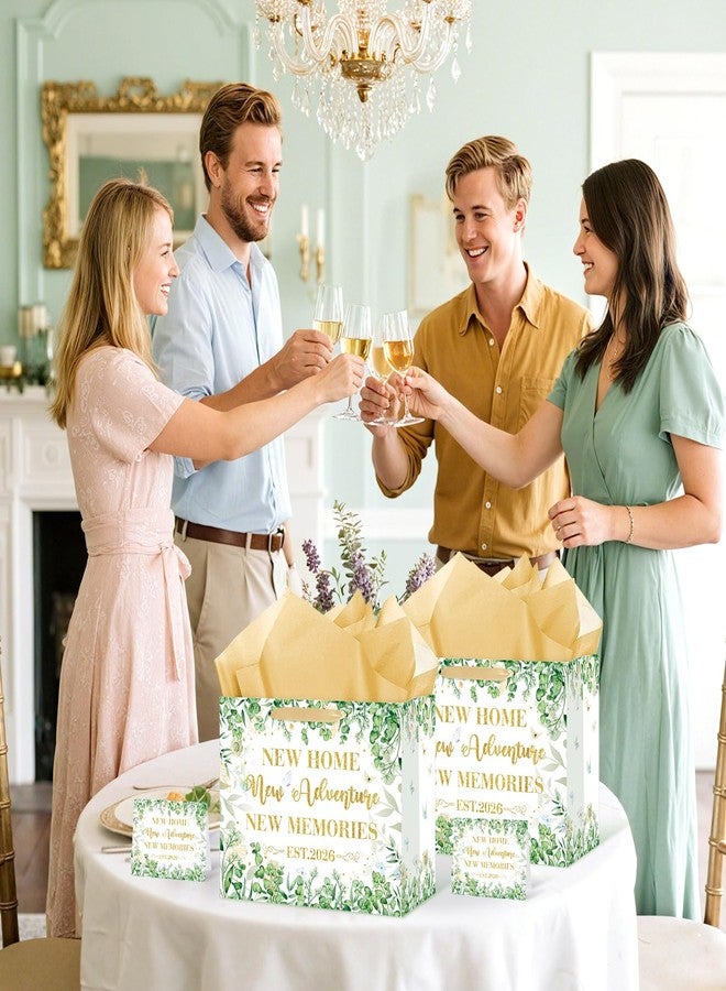 Wayyogh Housewarming Gifts Bag with Tissue Paper Large Sage Green New Home Wrapping Bag Greeting Card for Friends 2026 New House Adventure Warming Gifts Wrap Bags Home Sweet Present Decorations for Women Men - Image 5