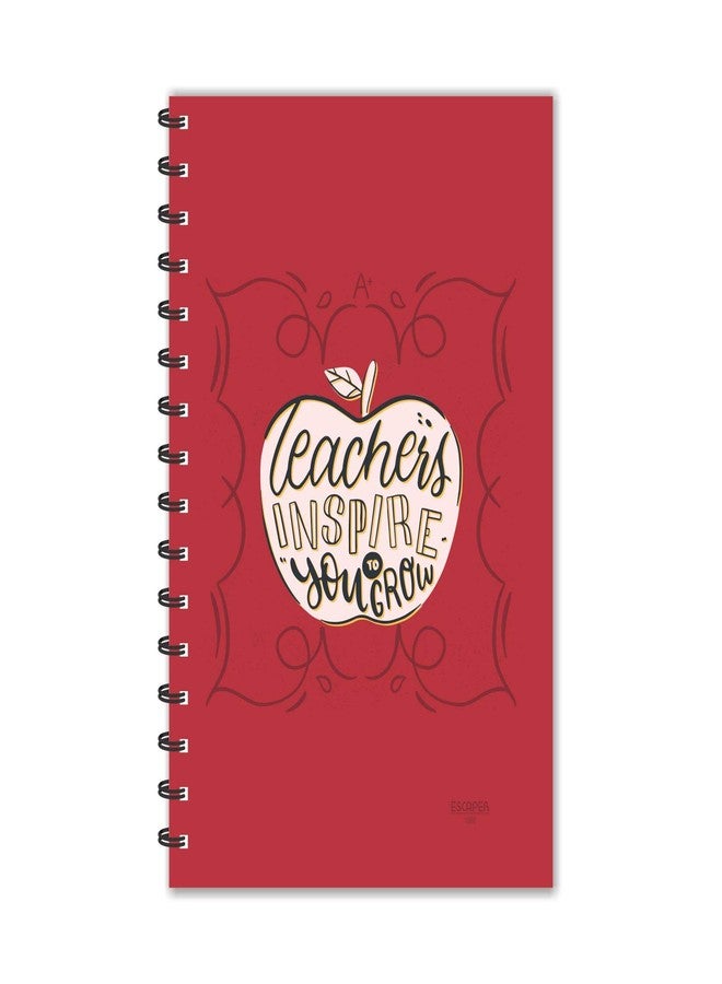 ESCAPER Teachers Inspire You to Grow Diary (A5 Size - 8.5 x 5.5 Inches - 160 Pages - Ruled), Spiral Notebook, Notepad for Writing Notes - Image 1
