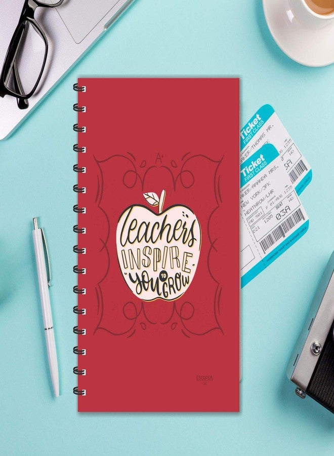 ESCAPER Teachers Inspire You to Grow Diary (A5 Size - 8.5 x 5.5 Inches - 160 Pages - Ruled), Spiral Notebook, Notepad for Writing Notes - Image 5