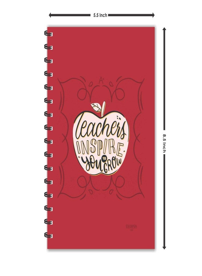 ESCAPER Teachers Inspire You to Grow Diary (A5 Size - 8.5 x 5.5 Inches - 160 Pages - Ruled), Spiral Notebook, Notepad for Writing Notes - Image 4