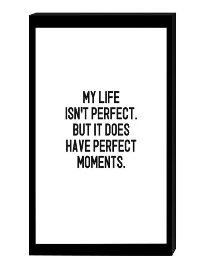 RYN Modern Wall Decor Painting With Inner Frame Black/White 40 x 60centimeter - Image 1