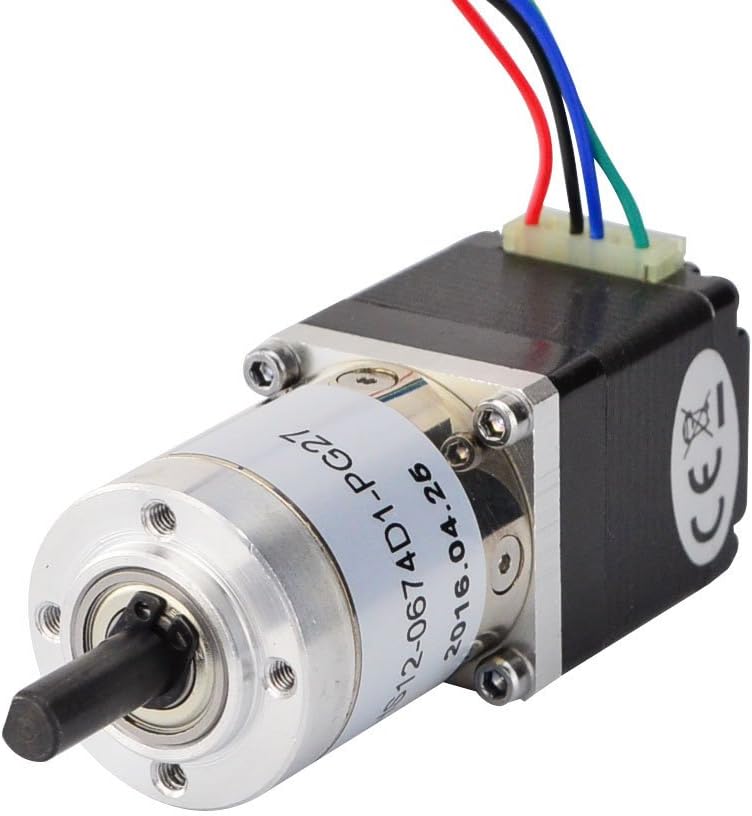 STEPPERONLINE 27:1 Planetary Gearbox Nema 11 Dual Shaft Geared Stepper Motor DIY Robot Camera - Image 1
