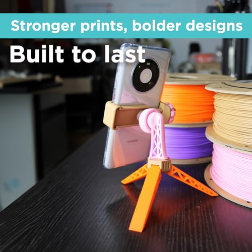 Polymaker PLA PRO Filament 1.75mm Orange, Powerful PLA Filament 1.75mm 3D Printer Filament 1kg - PolyLite 1.75 PLA Filament PRO Tough & High Rigidity 3D Printing PLA Filament Orange - Image 2