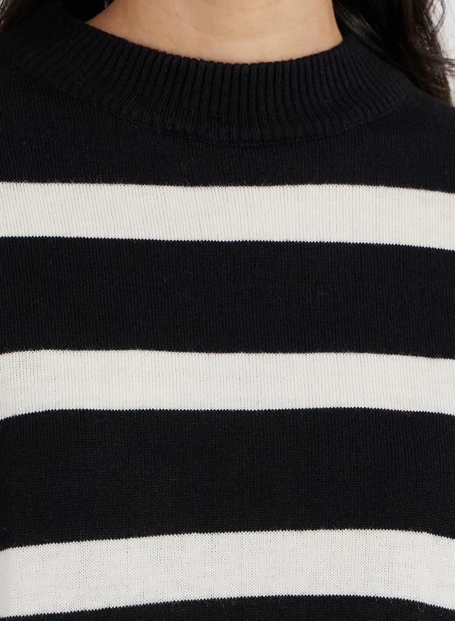 Styli Oversized Striped Sweater and Wide Leg Pants Co-Ords  - Image 3