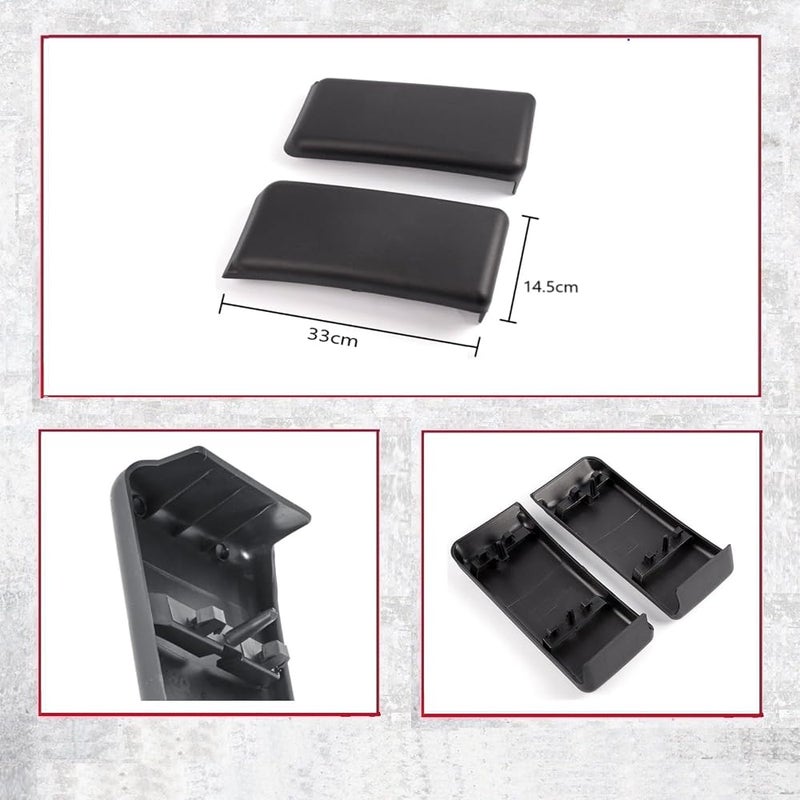 Premium Pickup Part Front Bumper Guard Pad Compatible With Ford 2009-2014 F150 Cover Trim F-150 Insert Cap Set (Left & Right) - Image 3