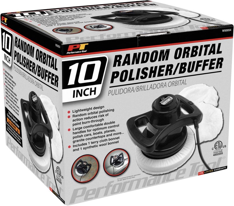 Performance Tool W50054 10-Inch Random Orbital Buffer/Polisher - Image 5
