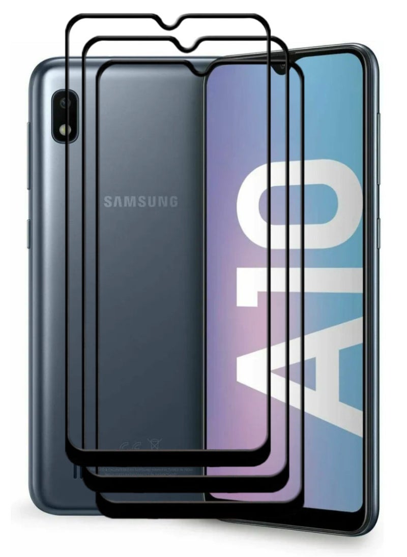 ACLIX 3 Pieces Antistatic ESD Dustproof Premium Quality High Definition Tempered Glass Screen Protector Designed For Samsung Galaxy A10 - Image 1