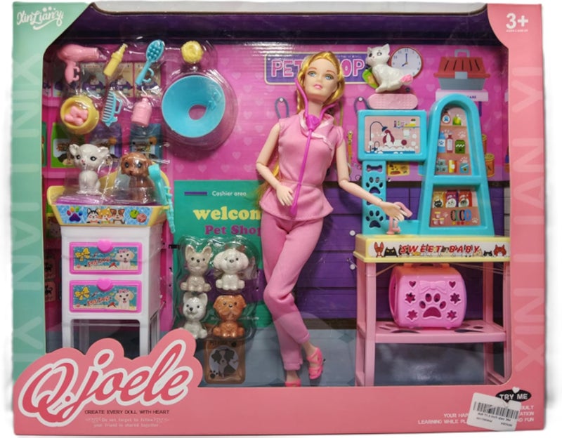 باربي دمية مع ملحقات VT