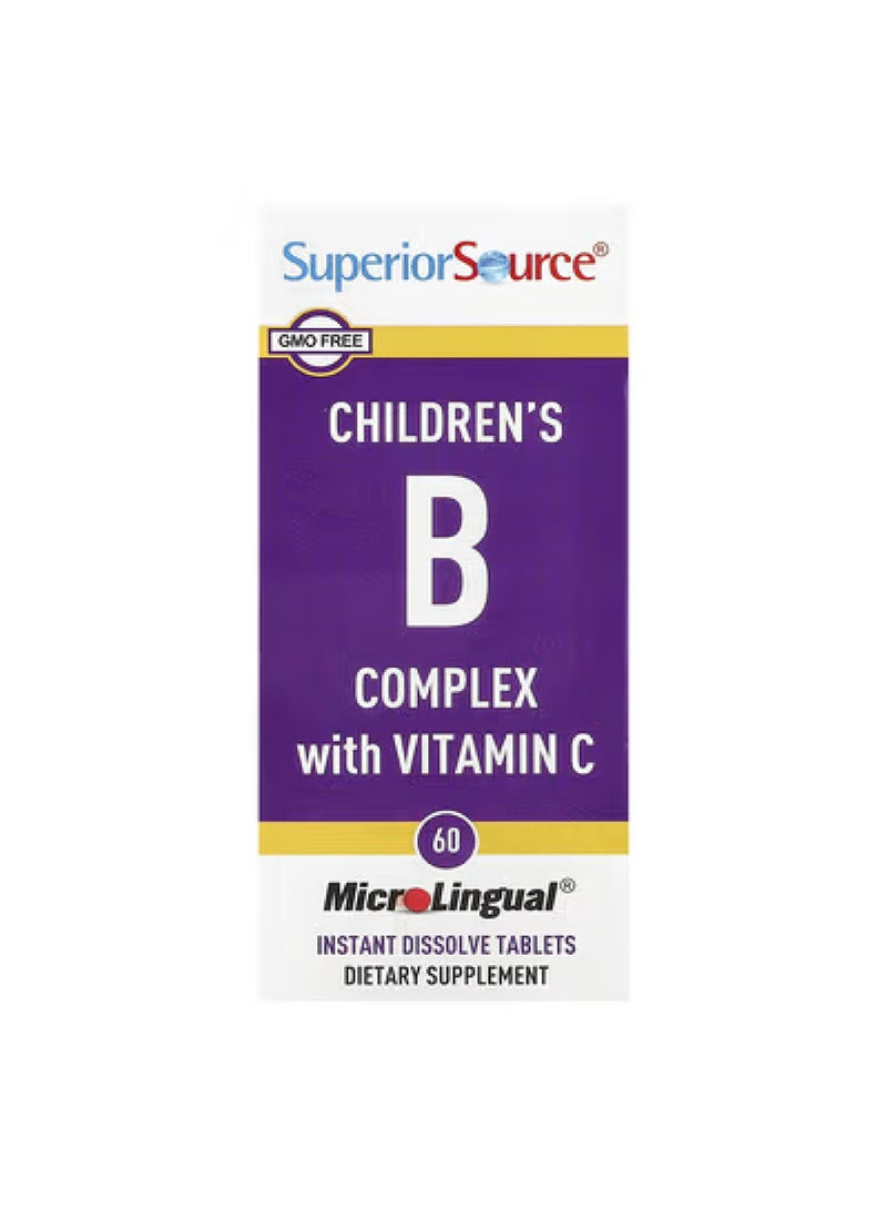 Superior Source Children's B Complex with Vitamin C, 60 MicroLingual Instant Dissolve Tablets