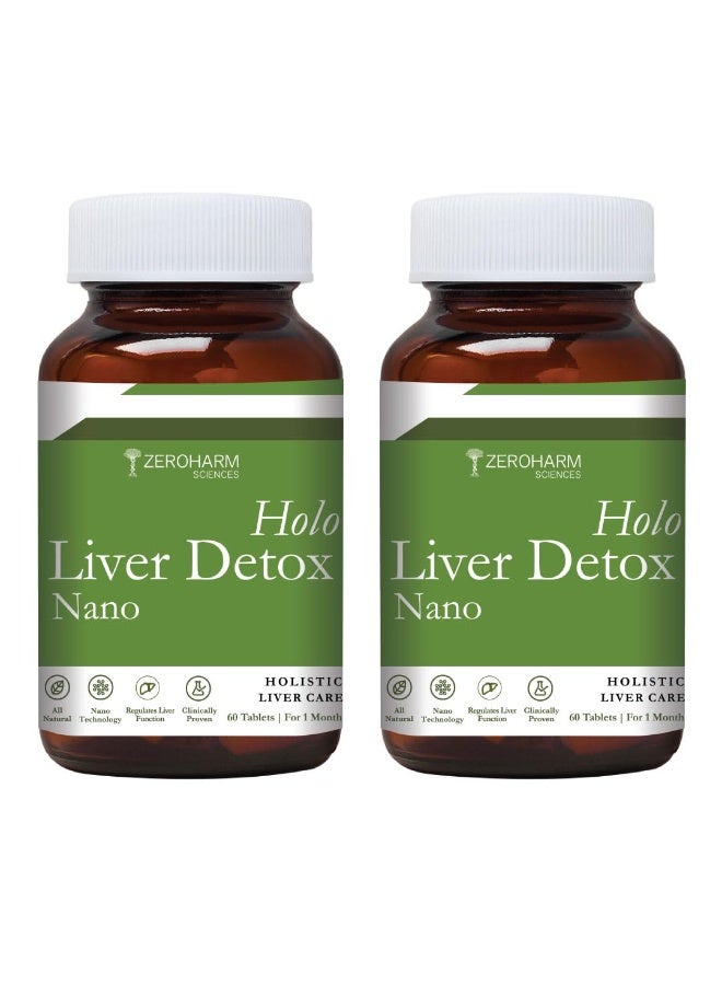 ZEROHARM Nano Liver Detox Supplement 800mg | Milk Thistle, Silymarin Extract, Dandelion & Turmeric | Supports Fatty Liver | Antioxidant Defense, Metabolism & Immune Function | 120 Tablets - Image 1