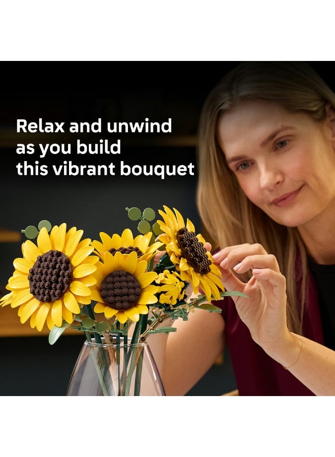 LEGO Botanicals Sunflower Bouquet - Faux Flowers Set 11502 (Age 18+, 686 Pieces) - Image 4