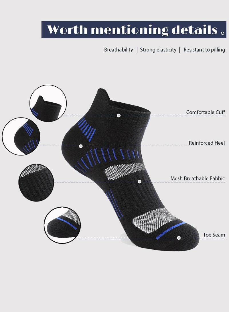 infino Mens Athletic Socks (5-Pack) - Low Cut, Sweat-Wicking, Odour-Resistant, All-Season Comfort - Ideal for Active Lifestyles, Running & Everyday Wear - Ultimate Socks for Men Collection - Image 2