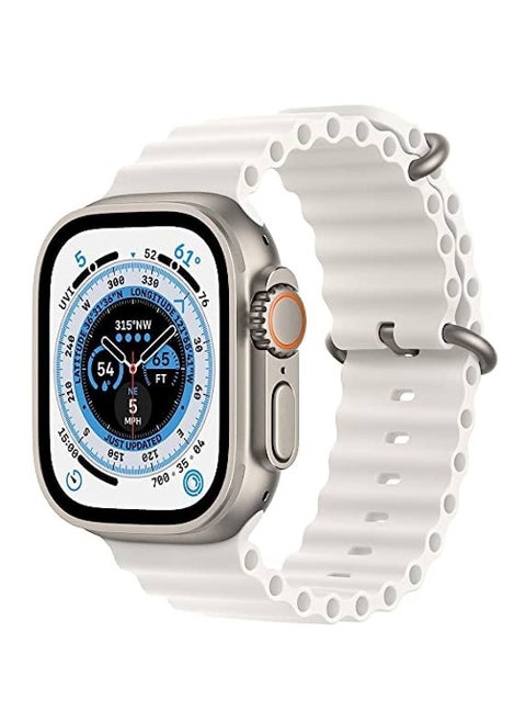 Modio MH6 smart watch ultra 2 inch large display with wireless charger for mens and womens (Silver)
