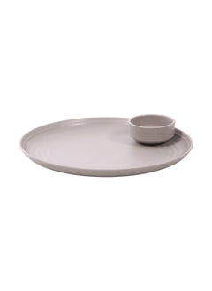 Cello Cello Melamin Earthen Buffet Set Mink Gray 18 Pcs Dinner Set (Grey)  - Image 5