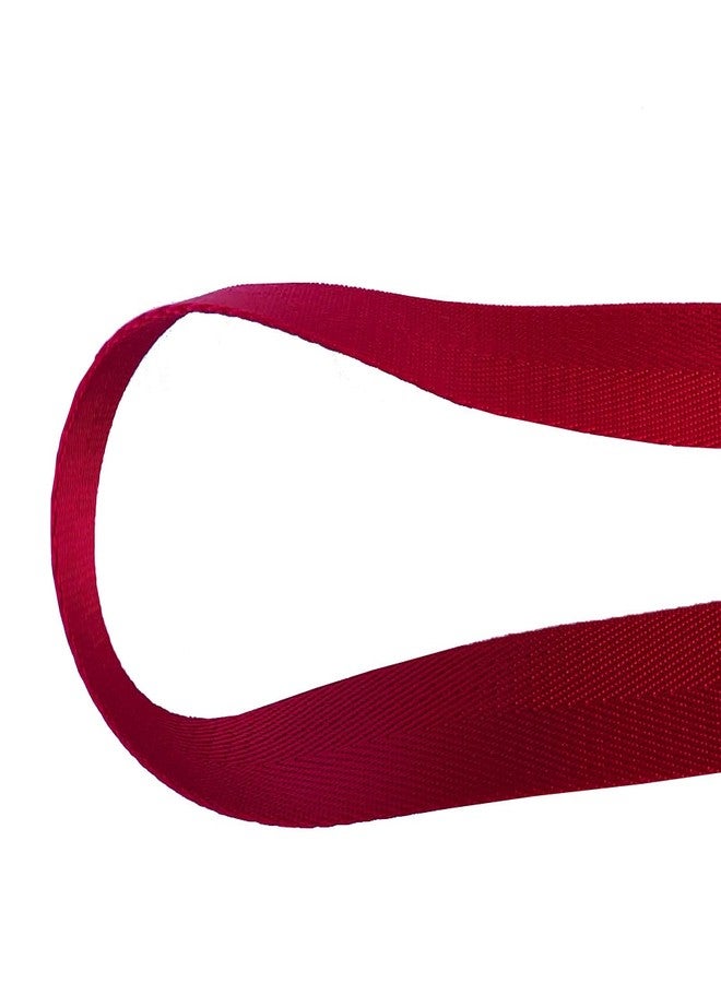 ABOKOY 1 Inch Nylon Webbing Strap 15 Yards Nylon Strap Webbing for Backpack Strap Pet Collar Indoor Outdoor Craft DIY Repair (1006 Red) - Image 3