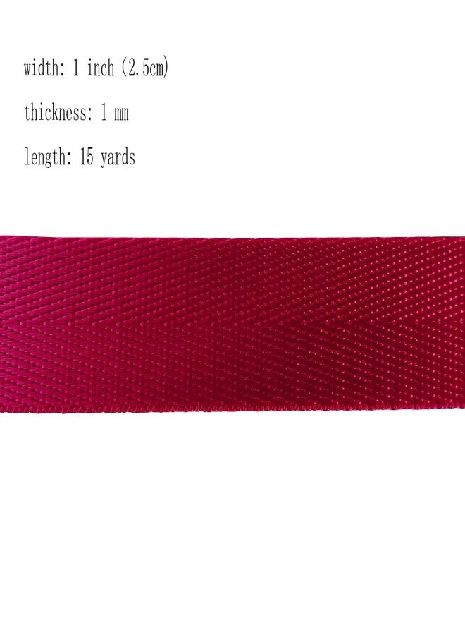 ABOKOY 1 Inch Nylon Webbing Strap 15 Yards Nylon Strap Webbing for Backpack Strap Pet Collar Indoor Outdoor Craft DIY Repair (1006 Red) - Image 4
