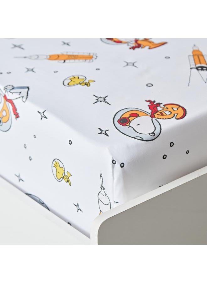 Snoopy Single Fitted Sheet 90X200 Plus 25 Cm  - Image 4
