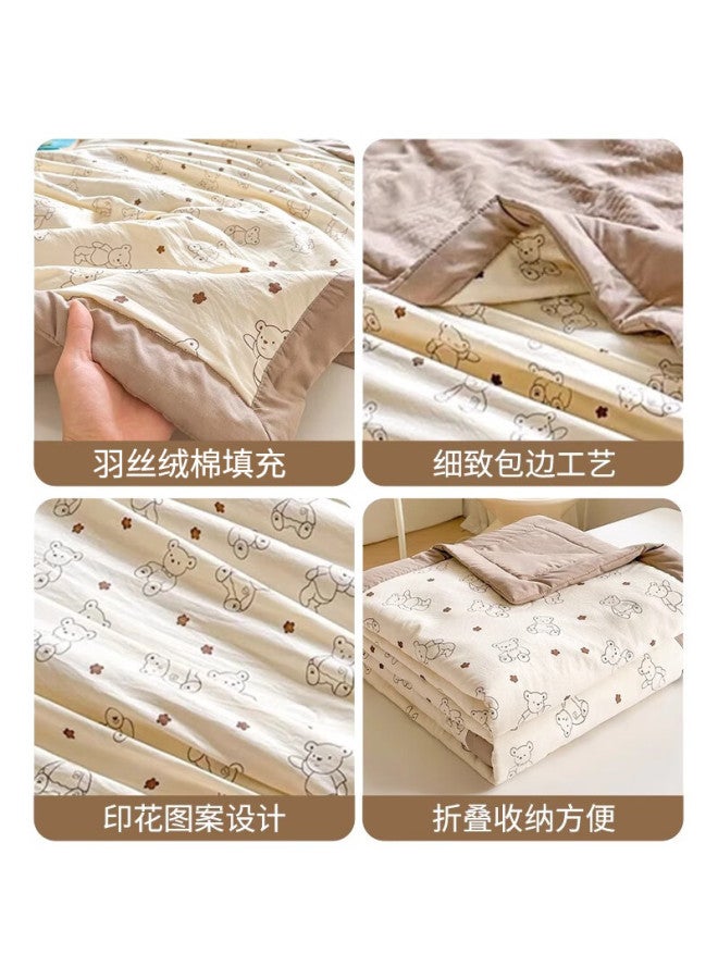 Avivi Fiber A-class Washed Cotton Summer Cool Quilt Thin Quilt Air Conditioning Quilt 3.5kg 200*230cm