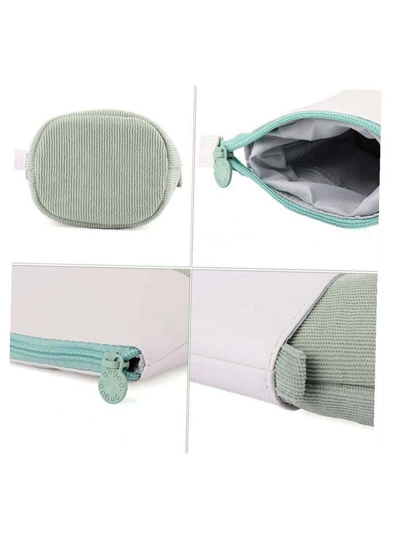 Excefore - Pencil Case, Pop Up Pencil Case Stand Up Deformed Multifunctional Pen Holder Cute Telescopic Pencil Pouch Office Portable Storage Pencil Bag Corduroy Pencil Box Makeup Bag, Green - Image 1