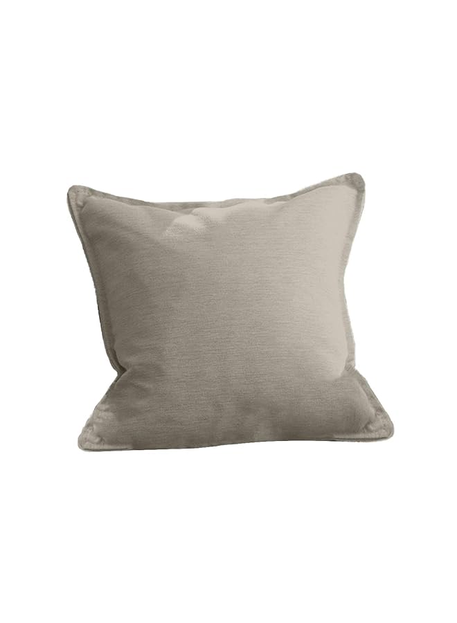 erorex Linen Square Decorative Cushion Microfiber Filler 30X30 Light Beige - Image 1