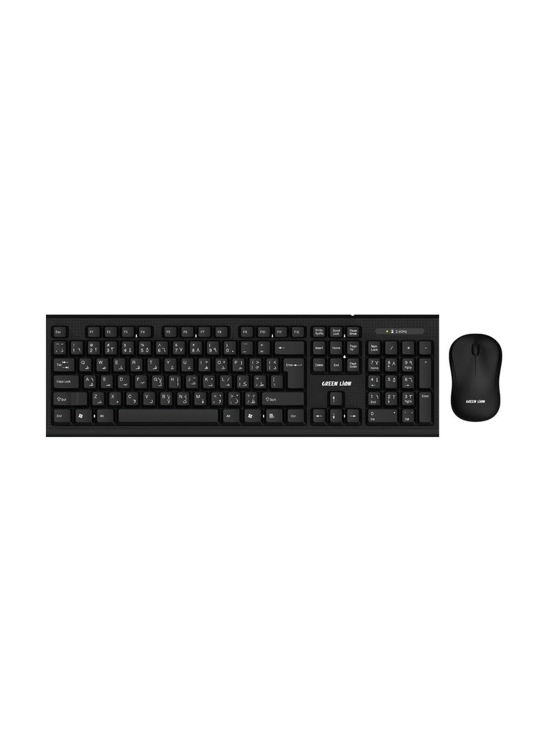 GreenLion - GreenLion Wireless Keyboard & Mouse Black - Image 1