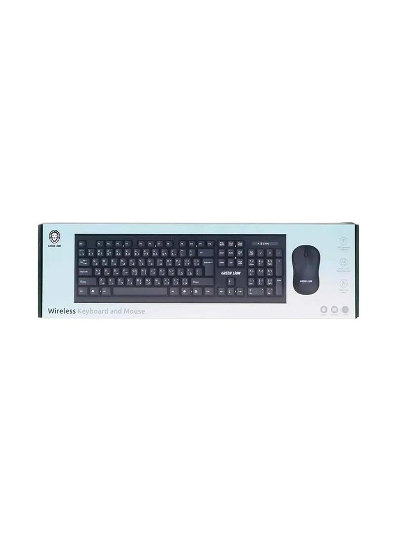 GreenLion - GreenLion Wireless Keyboard & Mouse Black - Image 1