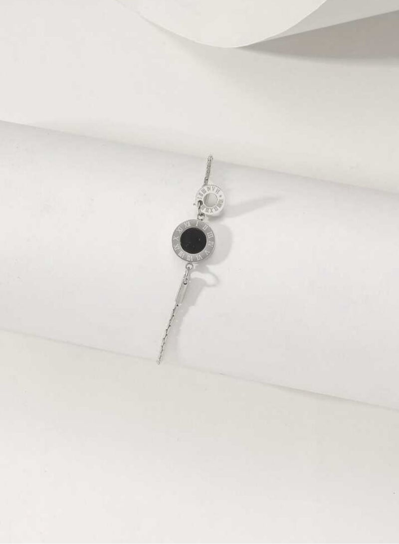 Equal Stylish Silver Plated Stainless Steel Bracelet For Women - Image 3