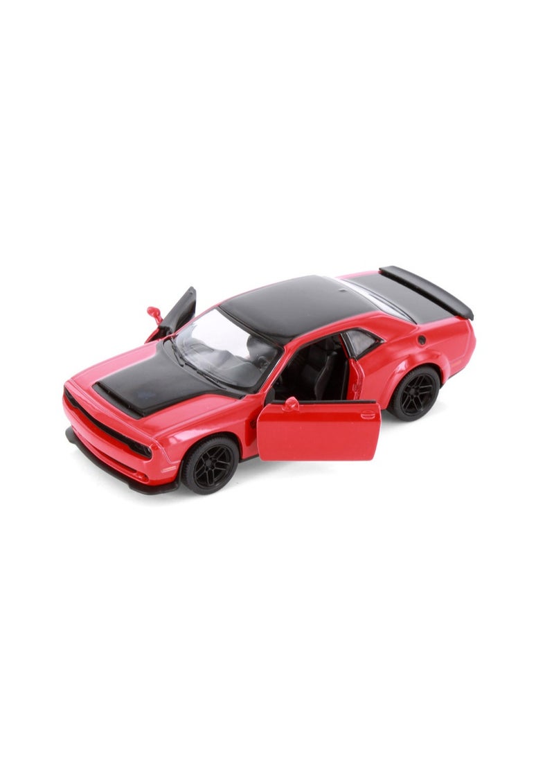 Kinsmart 2023 Dodge Challenger SRT Demon 170 Red - 1/40 Scale Diecast Model Car  - Image 2