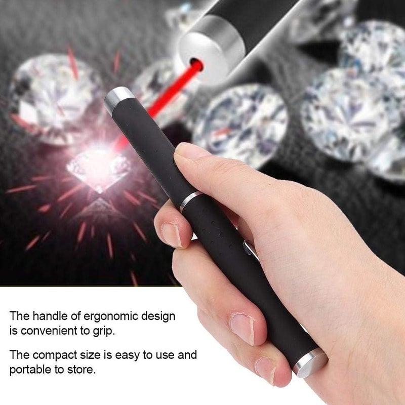 woobles Jewelry Identification Tool, Jewelry Fire Color Pen, Jewelry Identification Tool Portable Electronic Diamond Tester Flashlight Torch Pen for Diamond Crystal Agate Jade Stone Hardness Gems Testing Tool - Image 2