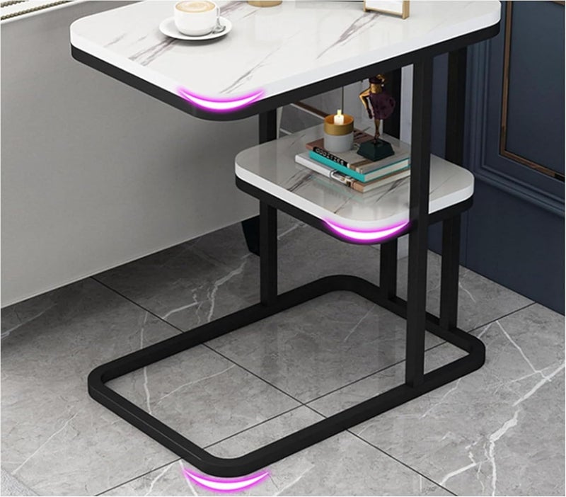 BLURISM Bookcase Nightstand End TableBed Side Table for Small Spaces Bedside Table Coffee Table Living RoomBedroom Sofa Table End Table Bedroom Simple - Image 5
