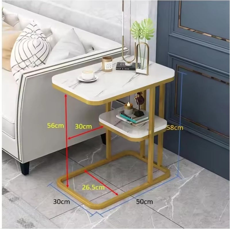 BLURISM Bookcase Nightstand End TableBed Side Table for Small Spaces Bedside Table Coffee Table Living RoomBedroom Sofa Table End Table Bedroom Simple - Image 3