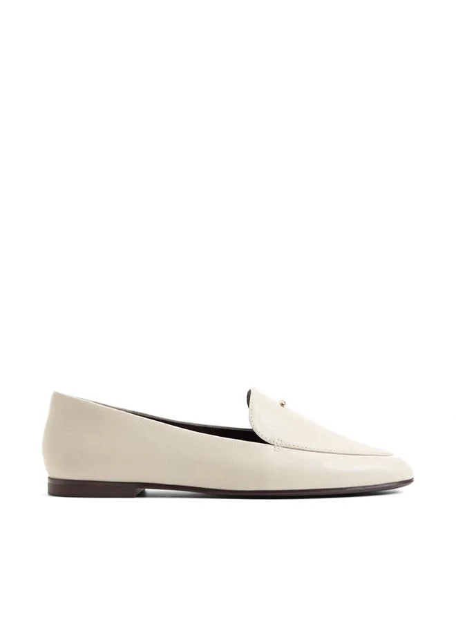 Daphia Ladies White Loafers