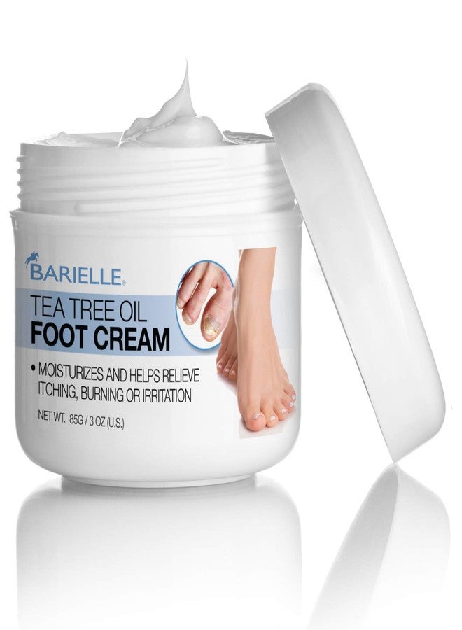 Barielle Tea Tree Foot Cream 3 oz. - Dry Cracked Heels Repair, Moisture Foot Cream - Image 1