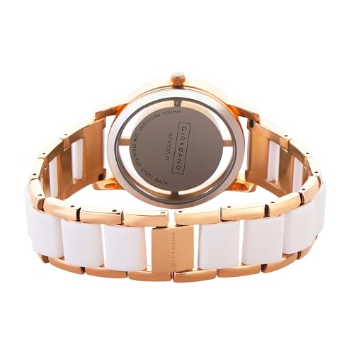 Giordano Analog Wrist Watch for Women Stylish Metal Strap with Water Resistant 3 Hand Mechanism for Girls & Ladies to Compliment Your Look/Ideal Gift for Female - GZ-60036 - Image 3