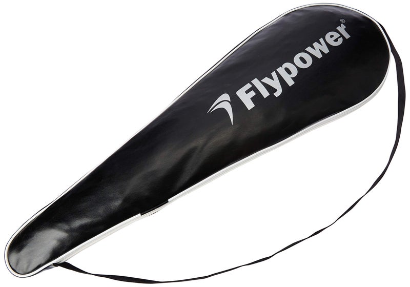 FLYPOWER Badminton Racket Composite Material Agni 4 With T-Shirt Nias Black Size M - Image 2