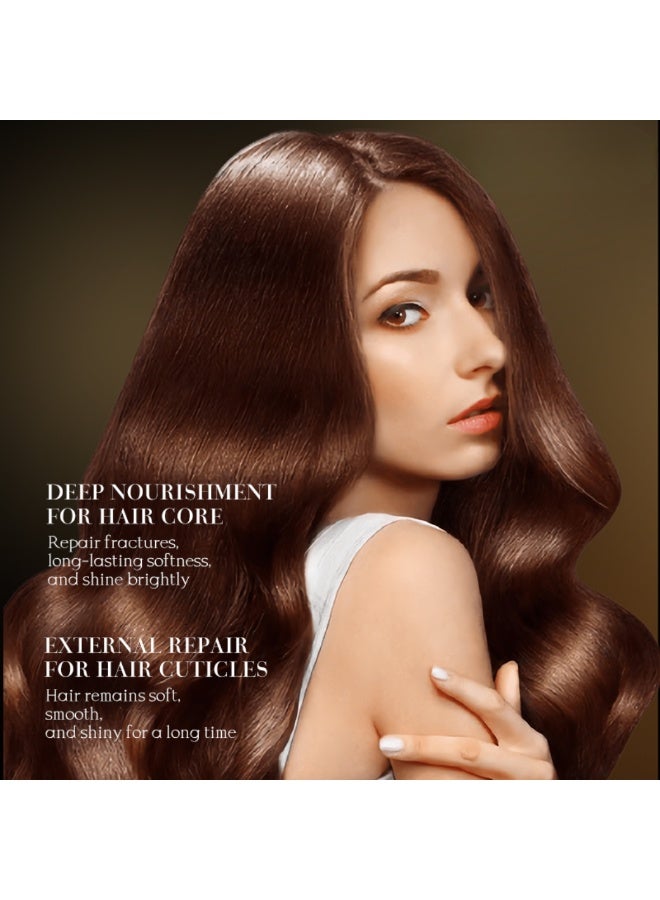 Kormesic 350g Argan Oil Keratin Hair Mask Smoothing and Nourishing Argan Oil Keratin Multi Repair Hair Mask Deep Repair And Moisturizing Damaged Frizzy Botox Keratin Hair Mask Conditioner Mask - Image 5