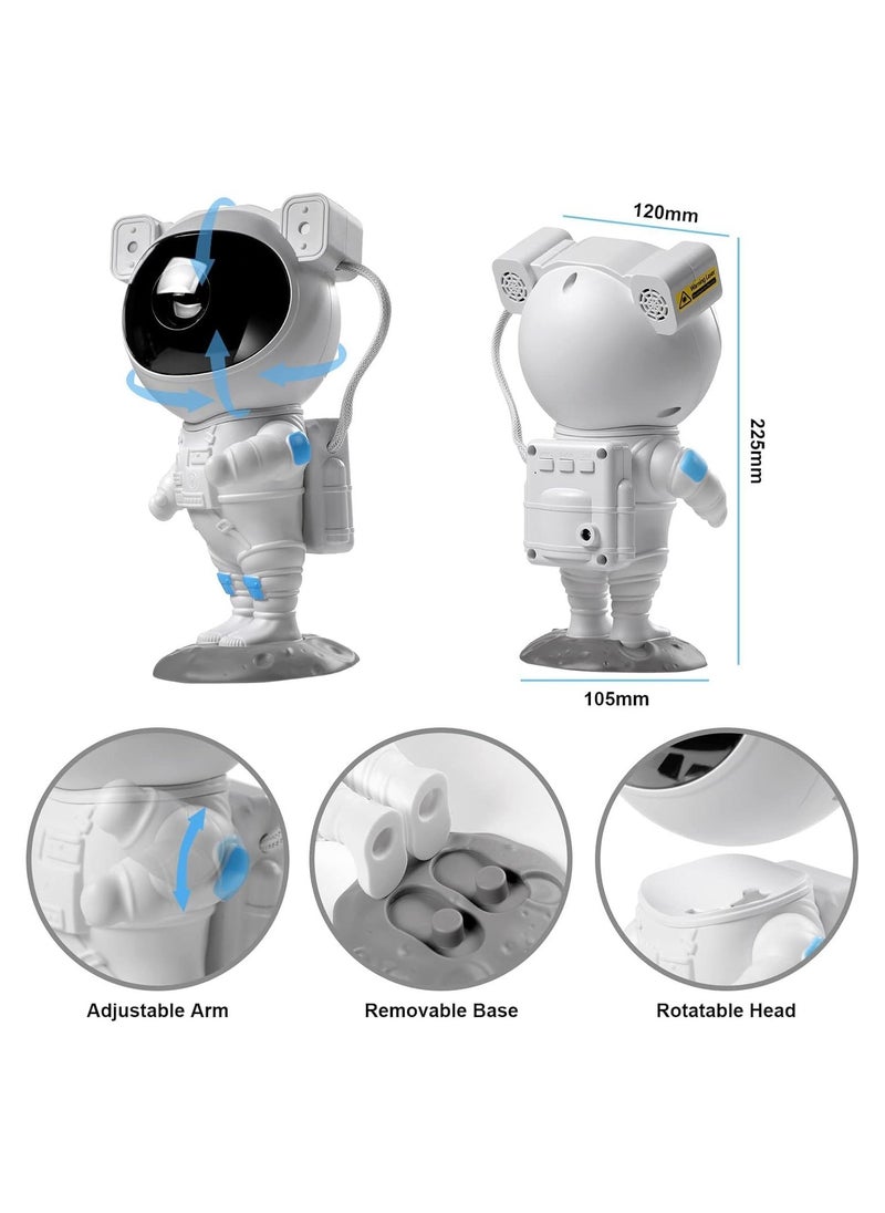 Astronaut Star Projector, Night Light Projector for Kids 7 Galaxy Lighting Ceiling Stars, 360°Adjustable Remote Control Space Projector for Bedroom, Nursery and Childrens Room - Image 3