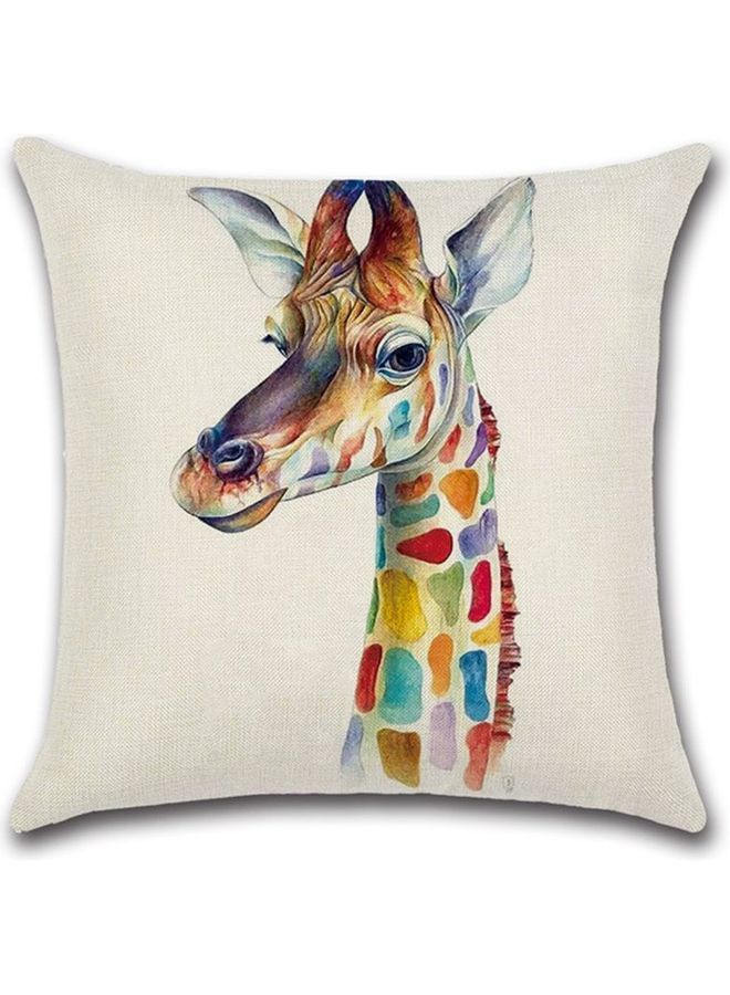 نيبمينينت غطاء وسادة ديكور بطبعة على شكل حيوان ثلاثي الأبعاد متعدد الألوان