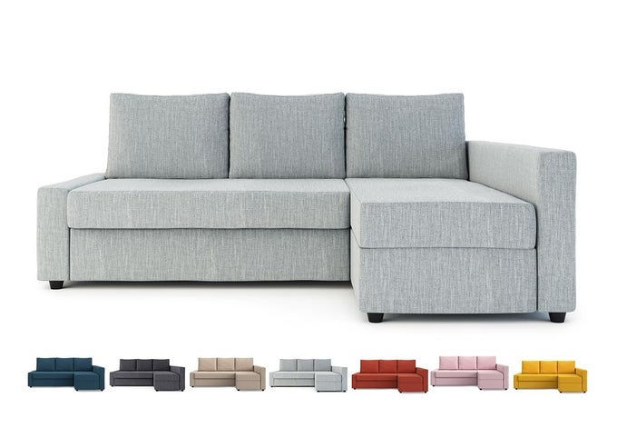SNUG FIT FRIHETEN SLIPCOVER FOR THE IKEA FRIHETEN WITH CHAISE CORNER COVER SOFA BED COVER SECTIONAL SLIPCOVER REPLACEMENT LIGHT GREYCOVER ONLYNOT SOFA