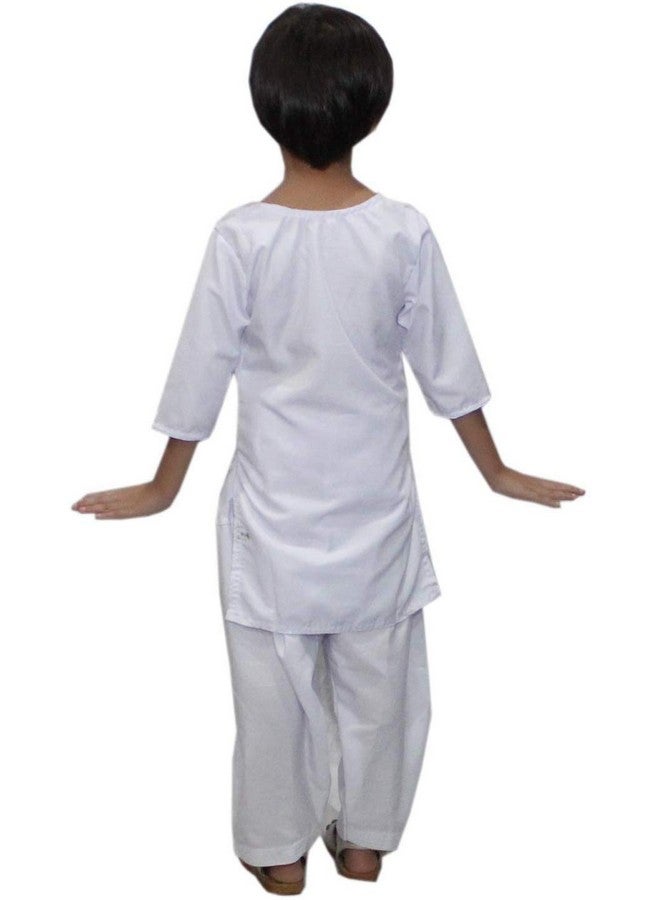 Kaku Fancy Dresses Indian Wear Salwar Kameez Costume-White 5-6 Years, for Girls - Image 3