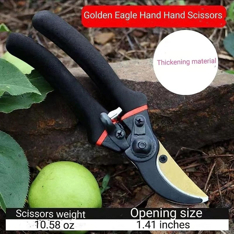 SAGREENY Heavy Duty Bypass Pruning Shears Gardening Manual Pruning Shears Plant Shears Flower Shears Gardening Shears, Tree Pruners Cutting Branches Hedges Shrubs and Bushes Ideal Tool Easy to Prune - Image 3