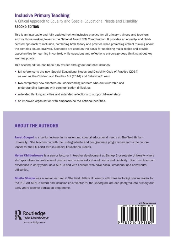 null - Inclusive Primary Teaching: A critical approach to equality and special educational needs and disability - Image 1