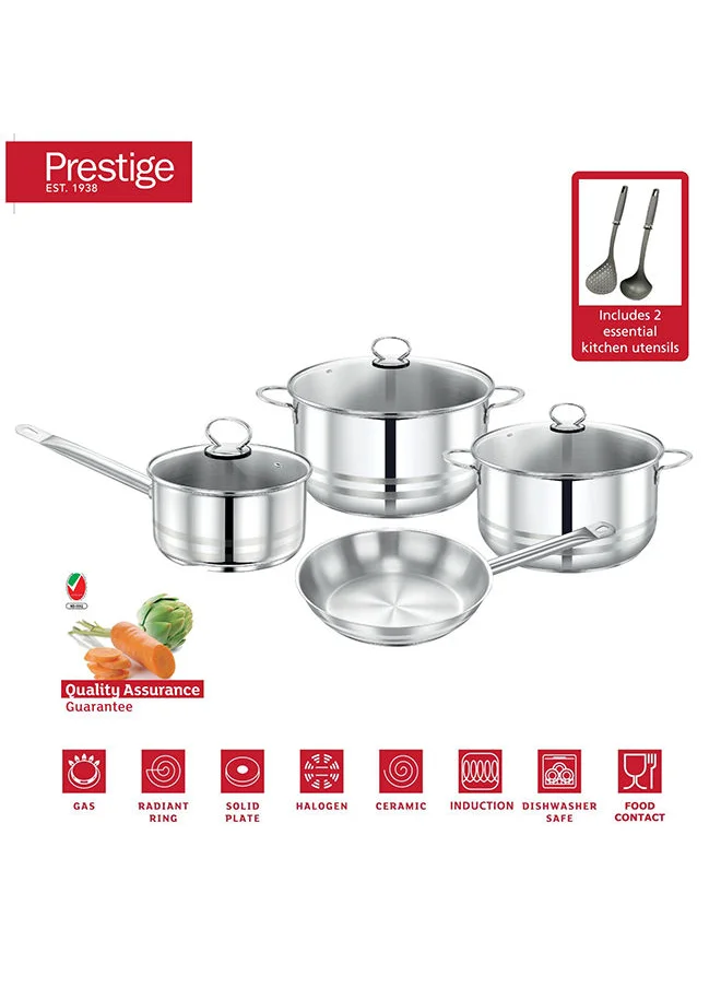 Prestige Prestige Stainless Steel 9Pc Cookware  Set