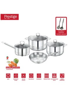 Prestige Prestige Stainless Steel 9Pc Cookware  Set  - Image 3