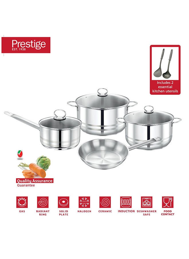 Prestige Prestige Stainless Steel 9Pc Cookware  Set  - Image 3