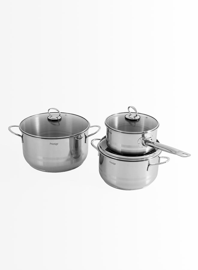 برستيج طقم أواني طهي ستانلس ستيل برستيج 9 قطع - Image 2