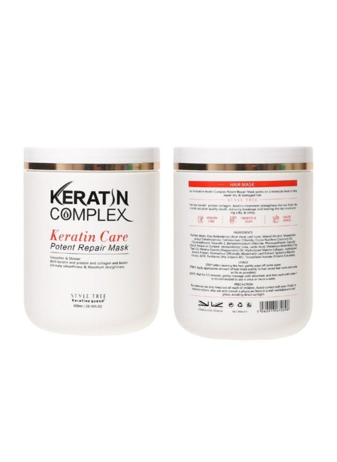 KERATIN COMPLEX Hair mask Complex Keratin Hair Care Damaged Hair Repair Keratin Moisturizing Hair mask  - Image 3