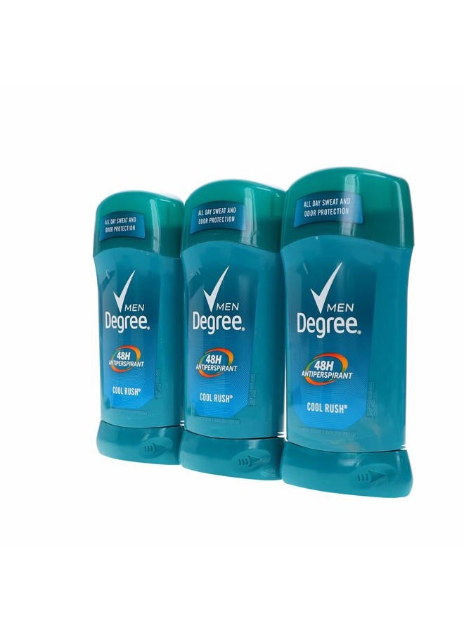 Degree Deodorant 2.7 Ounce Mens Cool Rush (3 Pack) (Packaging may vary) - Image 2