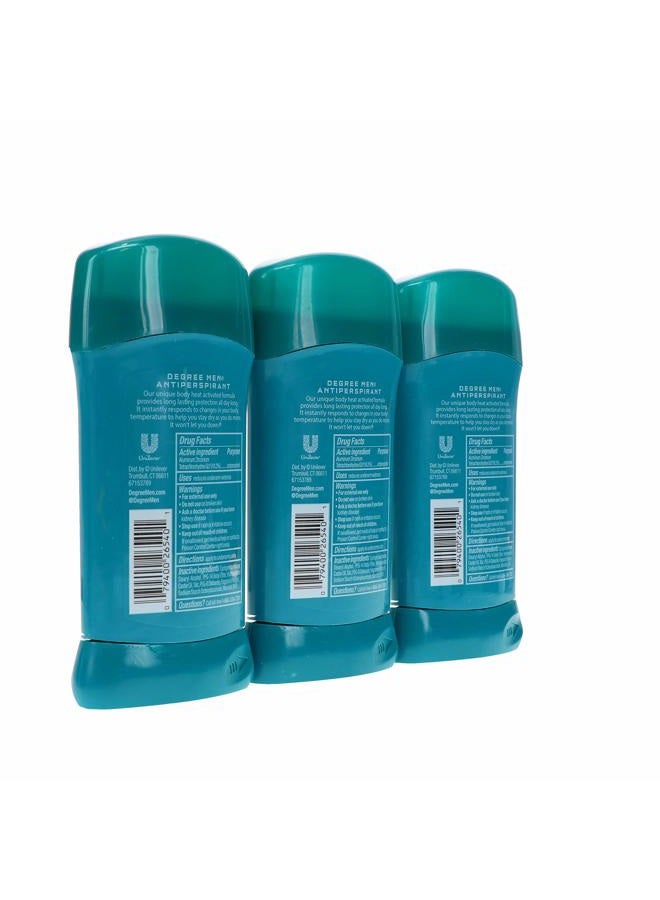 Degree Deodorant 2.7 Ounce Mens Cool Rush (3 Pack) (Packaging may vary) - Image 3